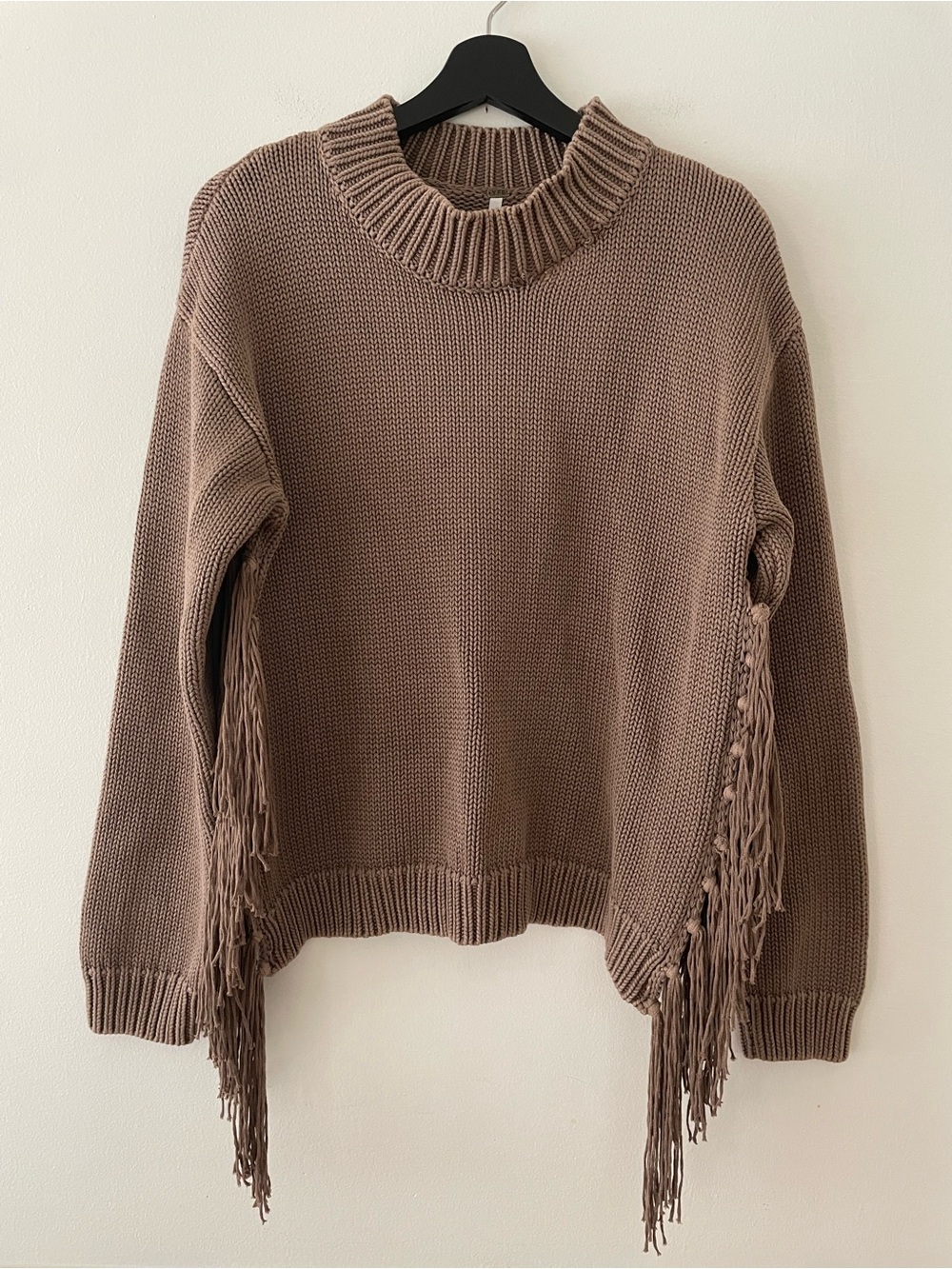 YFB Young Fabulous Broke 100% Cotton Fringe Sweater Size S